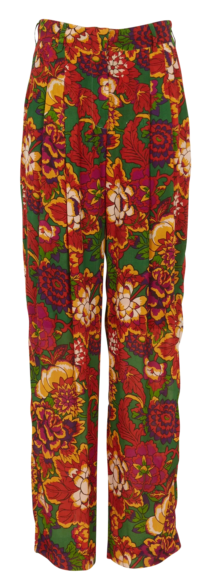 MARIUS  PANTALóN RECTO ESTAMPADO DE TALLE ALTO EN MULTICOLOR