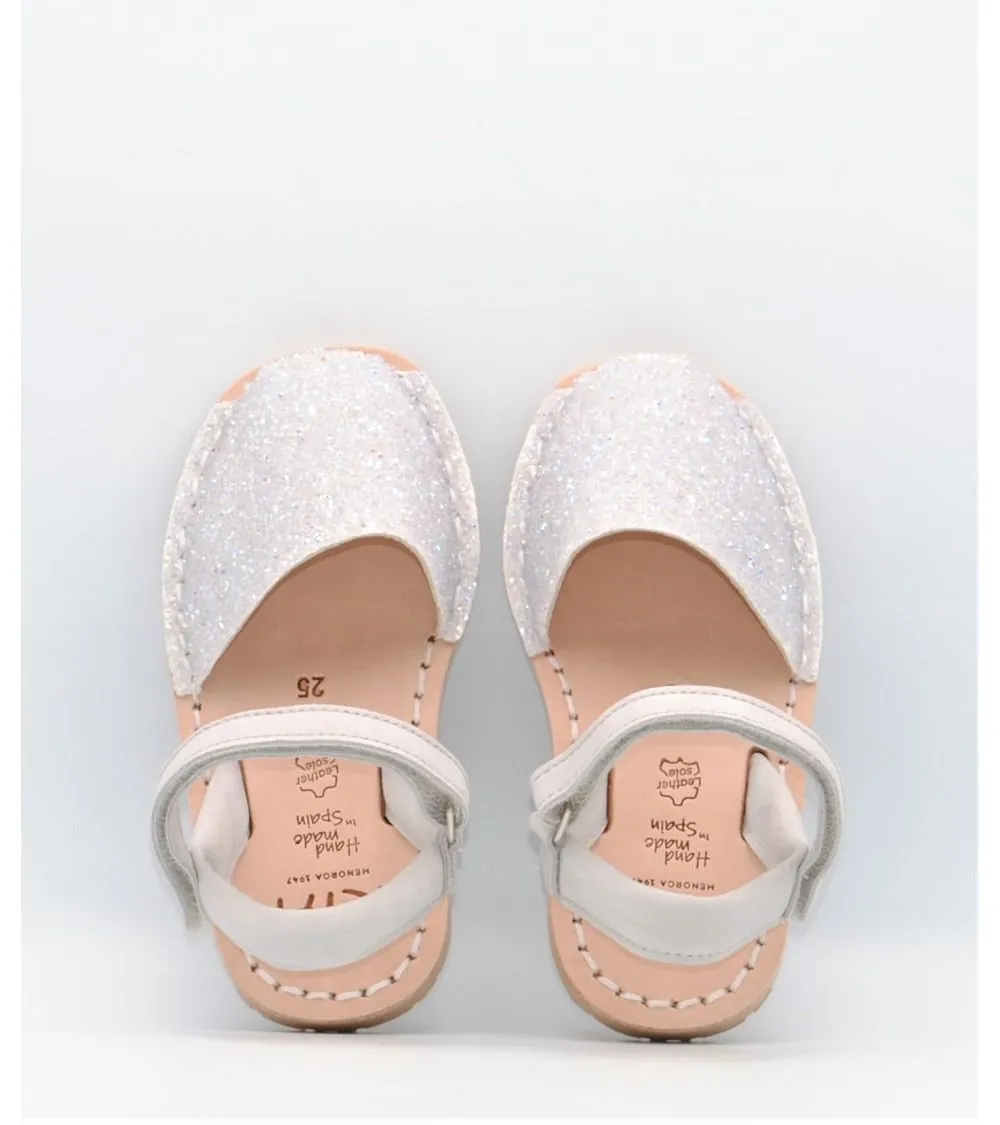 MENORQUINAS ABARCAS RIA NIÑA STRASS PERLA NUBUCK