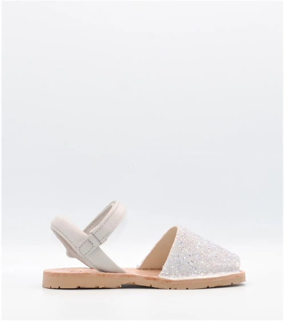 MENORQUINAS ABARCAS RIA NIÑA STRASS PERLA NUBUCK