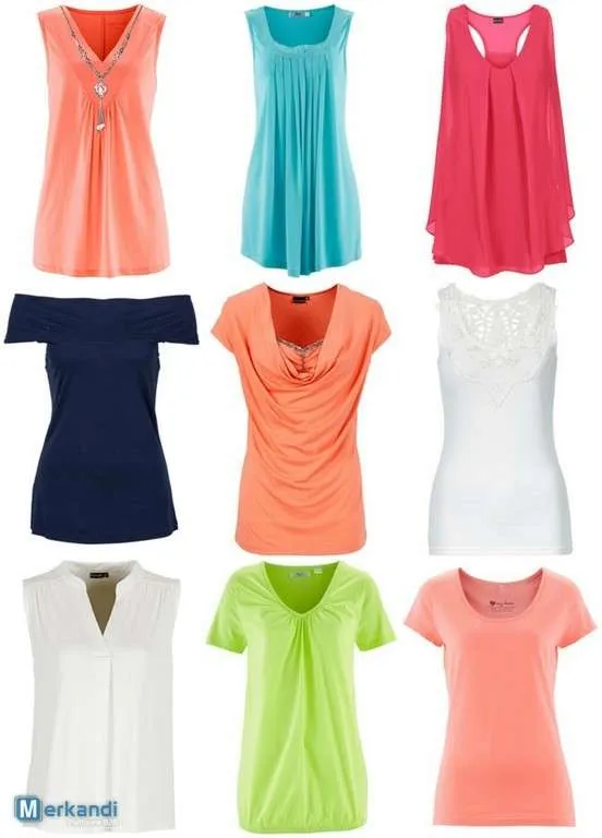 Mezcla de camisetas y tops de verano para mujeres