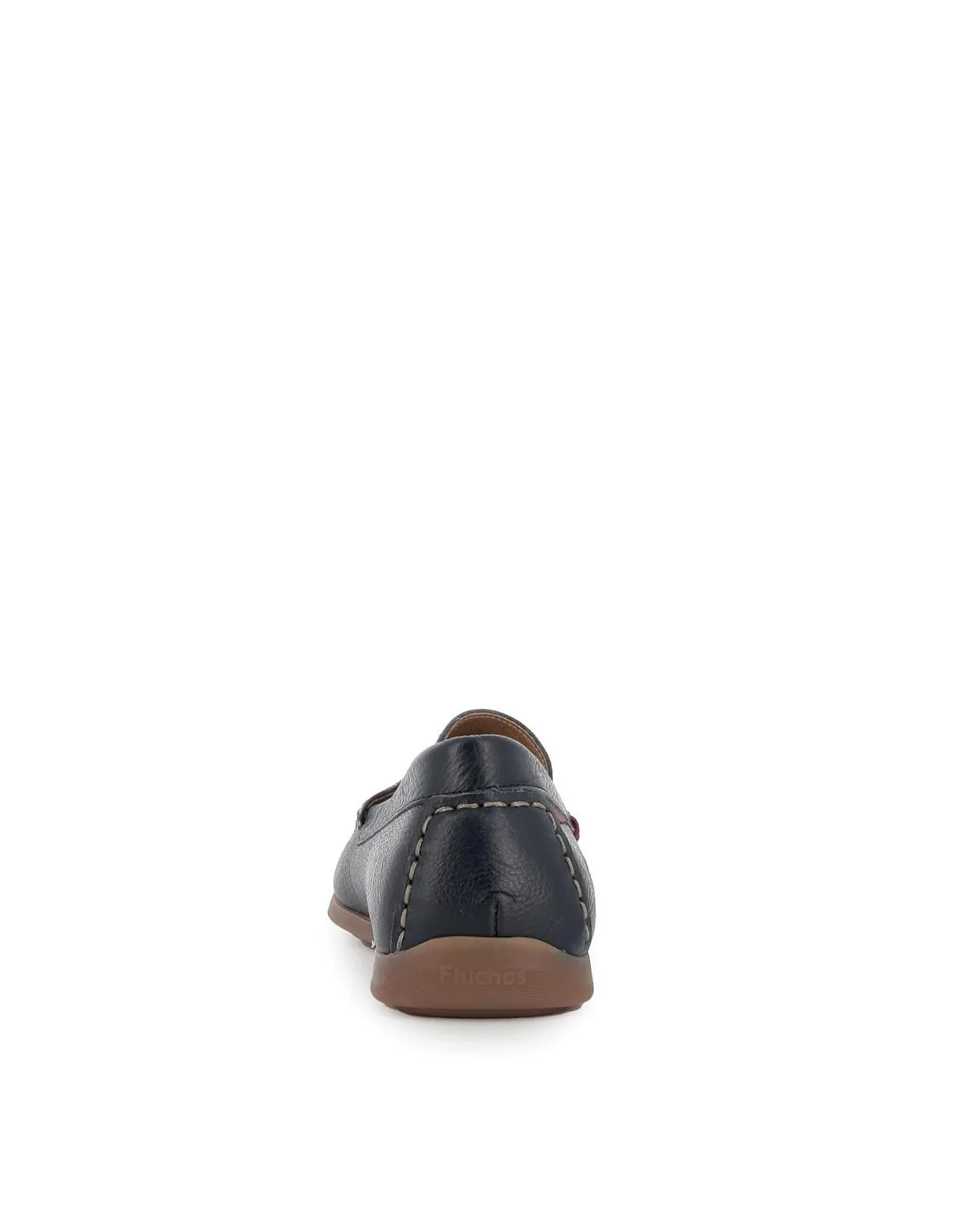 Mocasin de verano piel azul flexible para hombre  Fluchos