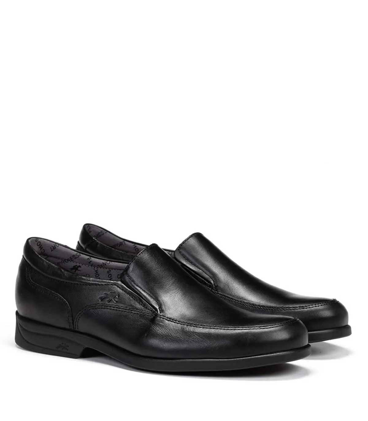MOCASINES DE TRABAJO EN PIEL PARA HOMBRE FLUCHOS MAITRE 8902 NEGRO