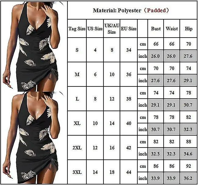 Mujer Damas Traje de baño V Cuello Traje de baño con estampado de plumas Traje de baño