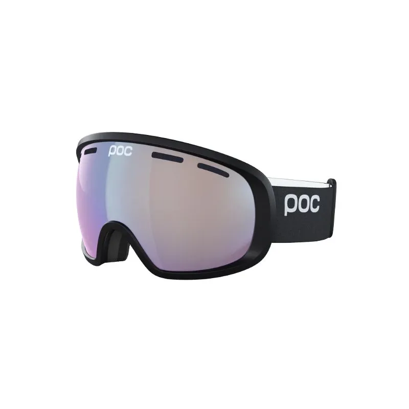 Máscara de esquí POC Fovea Fotocromática (Negro uranio/Fotocromático/Azul cielo cambiable)