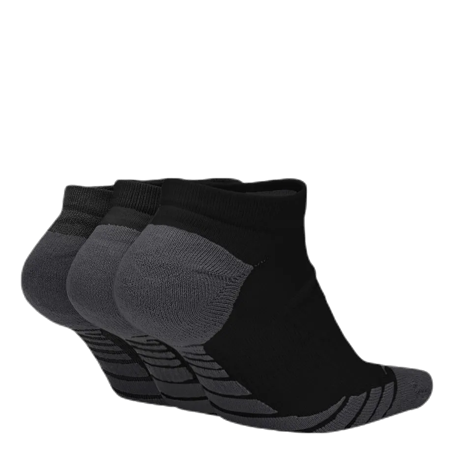 NIKE 3PACK EVERYDAY MAX CUSHIONED BLACK/GREY