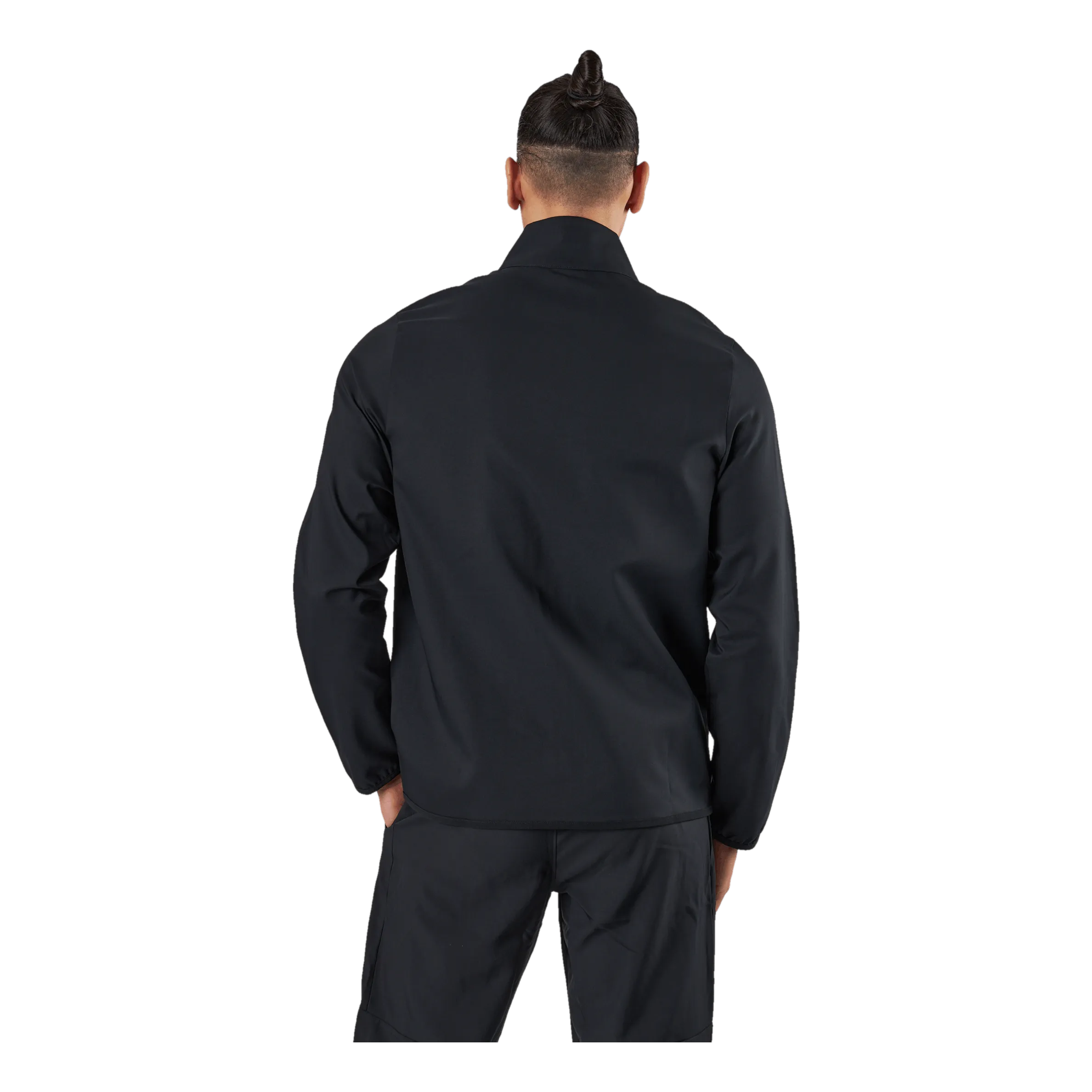 NIKE DRIFIT MEN'S WOVEN TRAINING JACKET BLACK/BLACK/WHITE