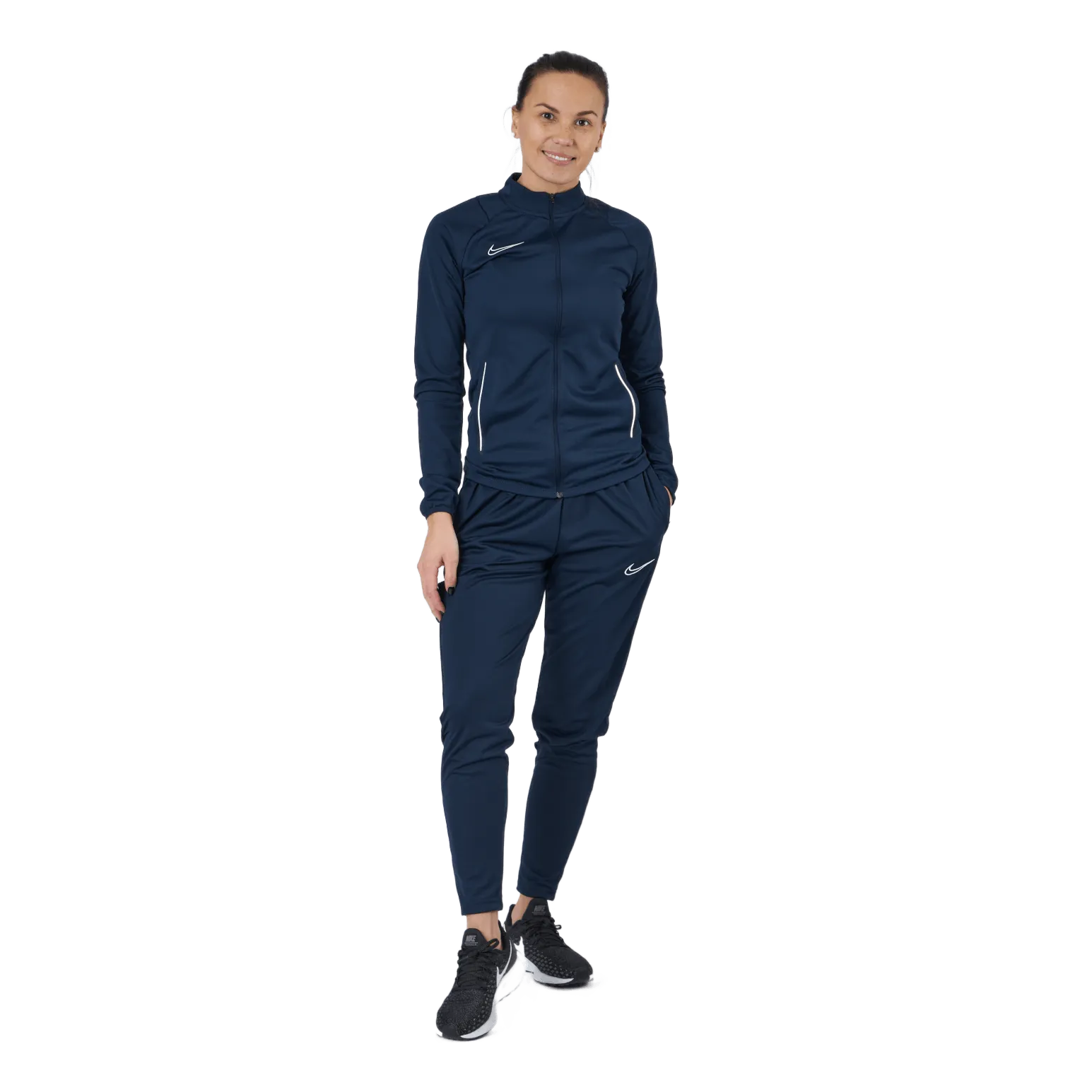 Nike Women Knit Soccer Tracksuit Obsidian/white/white