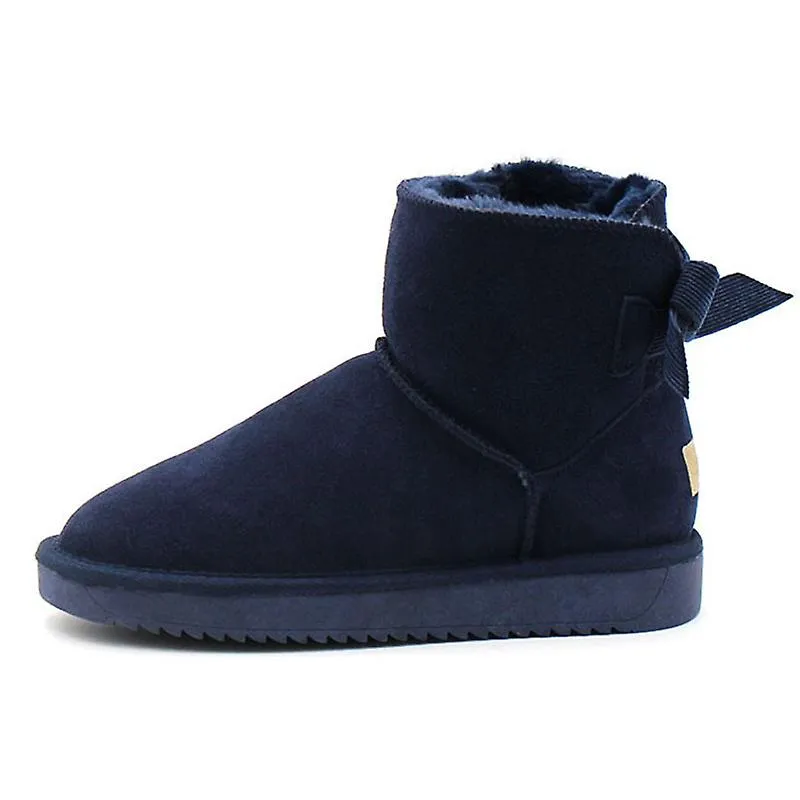 Nueva llegada Cuero genuino Australia Classic Botas de nieve para mujer Botines de cuero de vaca para mujer Zapatos de invierno 