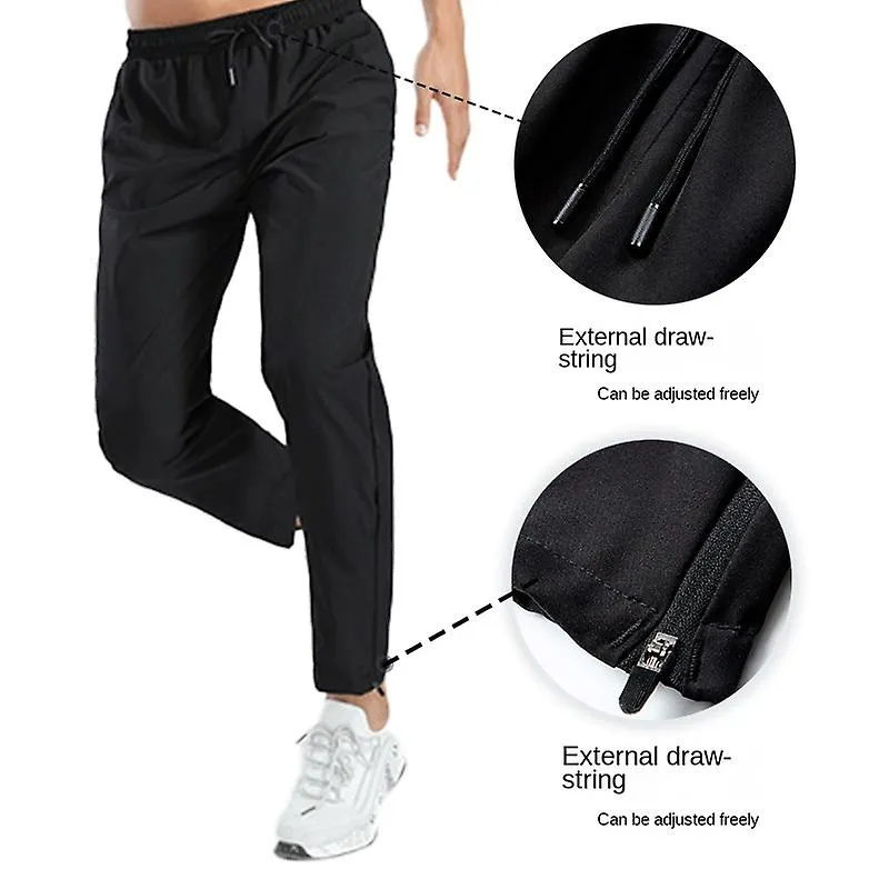 Nuevos pantalones de chándal para hombre Verano Transpirable Secado rápido Cómodo Pantalones casuales sueltos