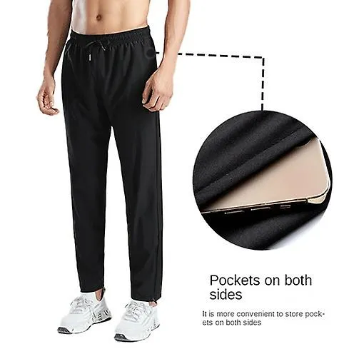 Nuevos pantalones de chándal para hombre Verano Transpirable Secado rápido Cómodo Pantalones casuales sueltos
