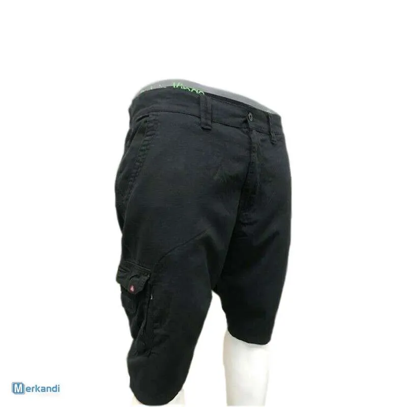 Pantalones cortos de carga de sarga Airwalk para hombre, pantalones de verano hasta la rodilla de combate, 6 bolsillos