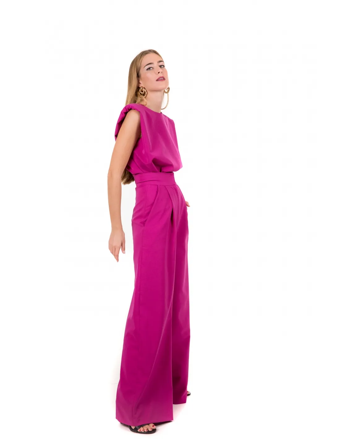 PANTALÓN PALAZZO FUCSIA