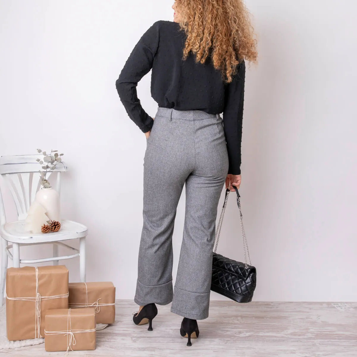 PANTALóN BUJO  GRIS
