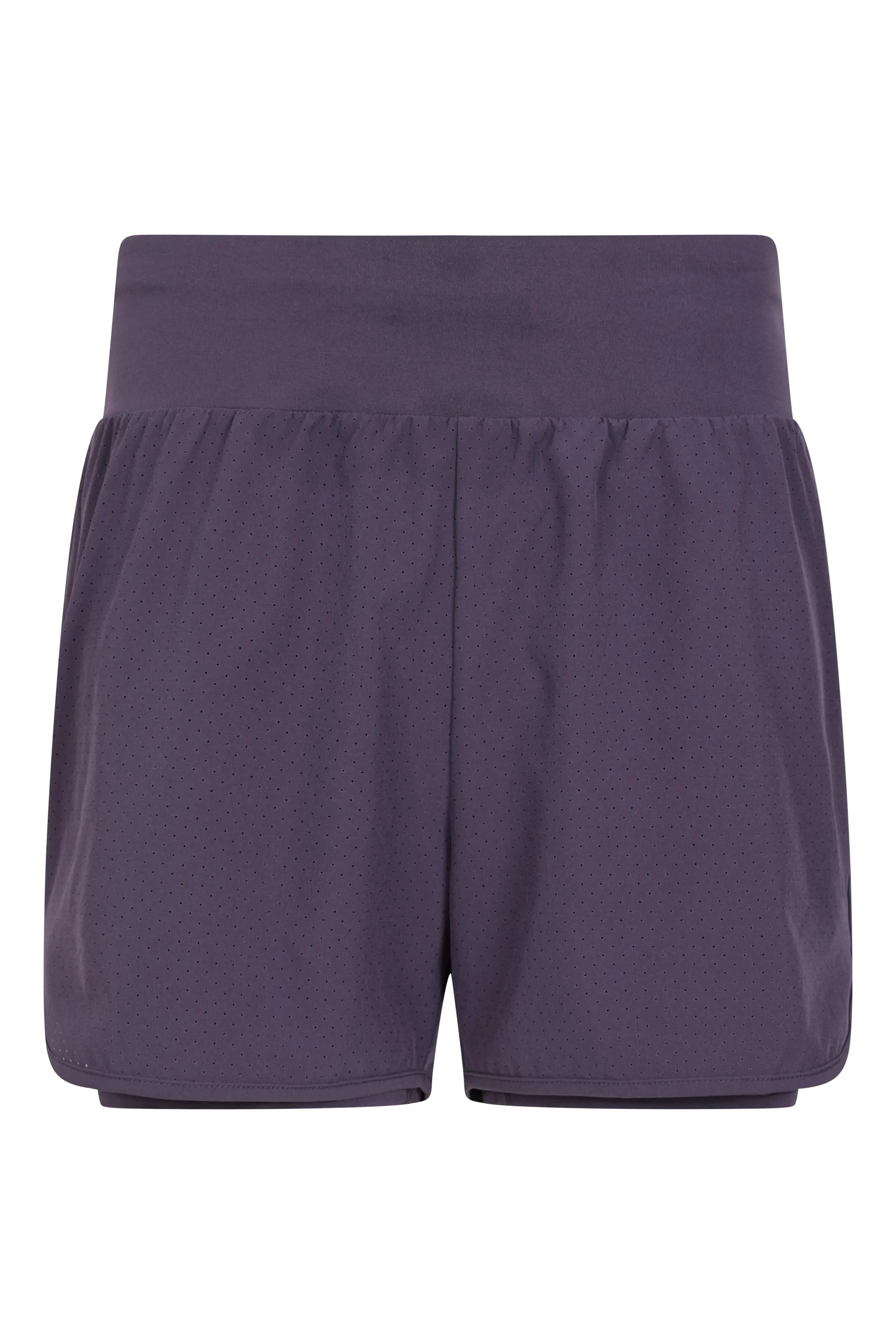 Pantalón corto doble capa de correr mujer