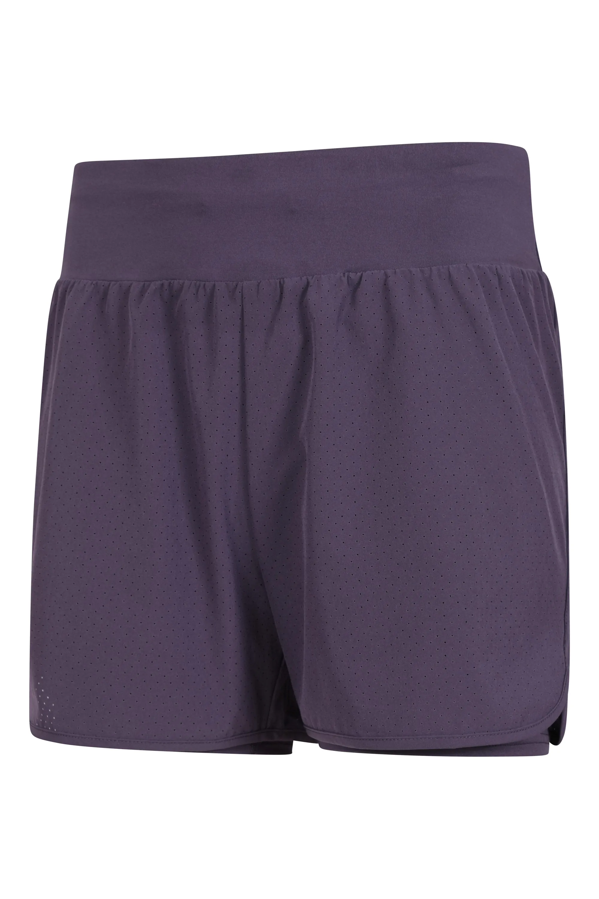 Pantalón corto doble capa de correr mujer