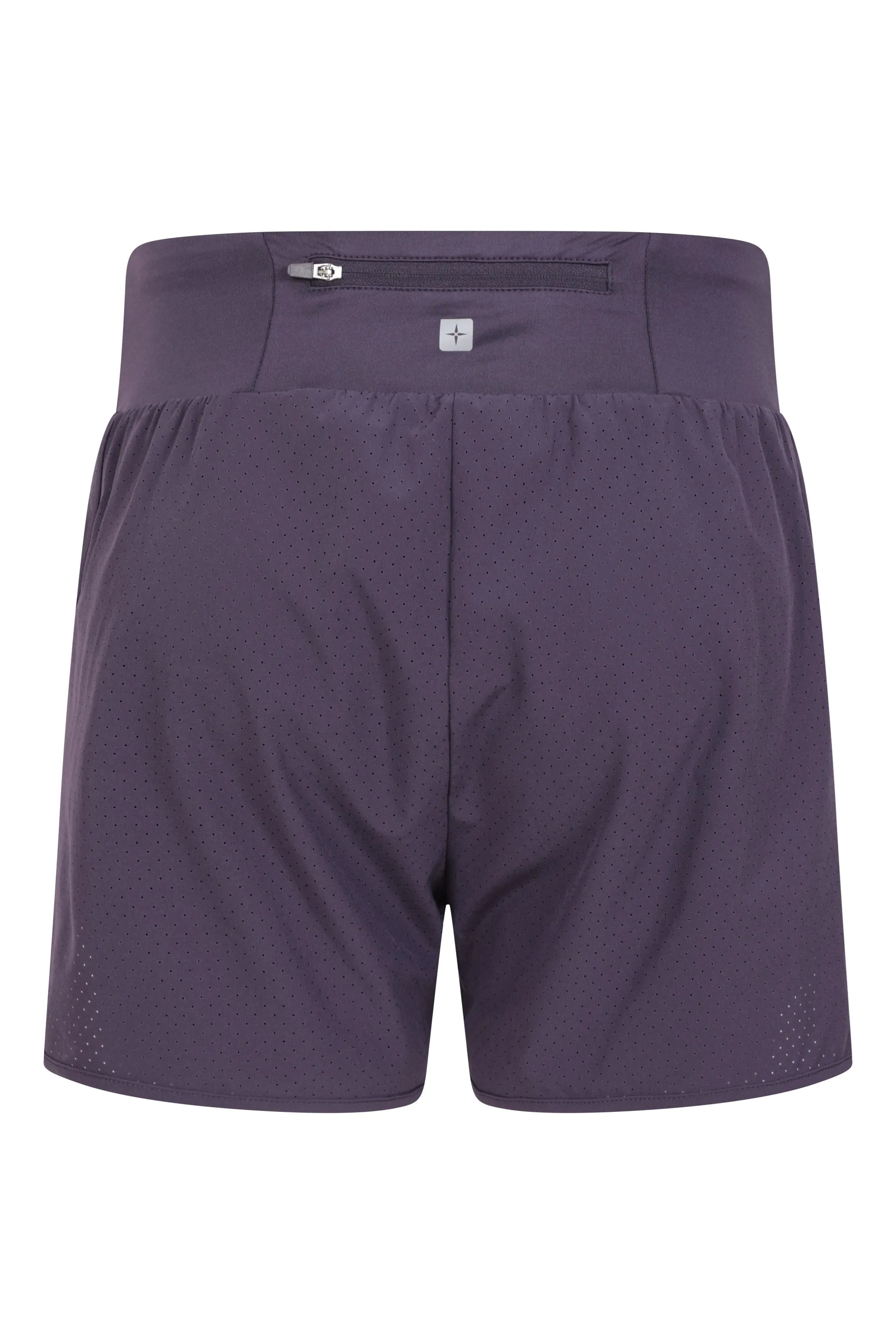 Pantalón corto doble capa de correr mujer