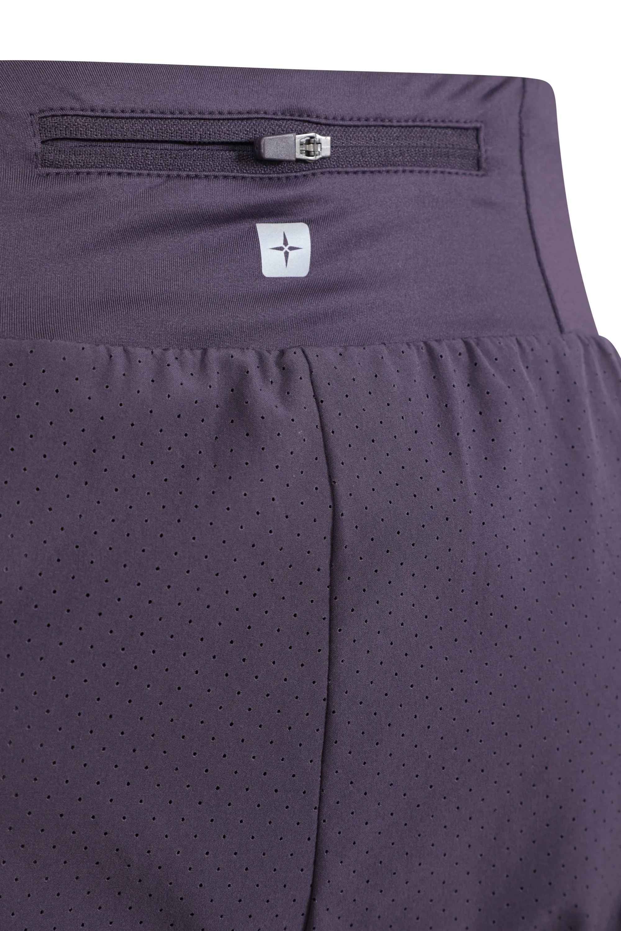 Pantalón corto doble capa de correr mujer