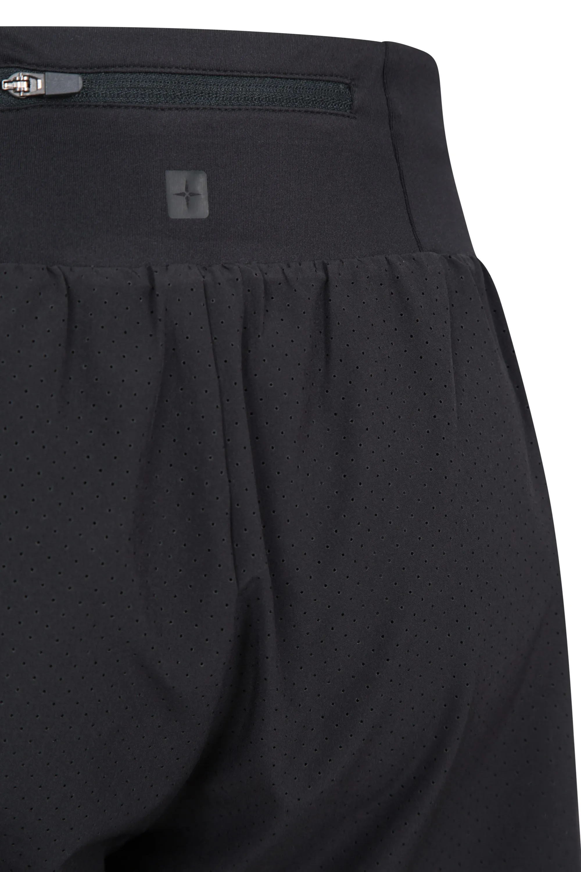 Pantalón corto doble capa de correr mujer