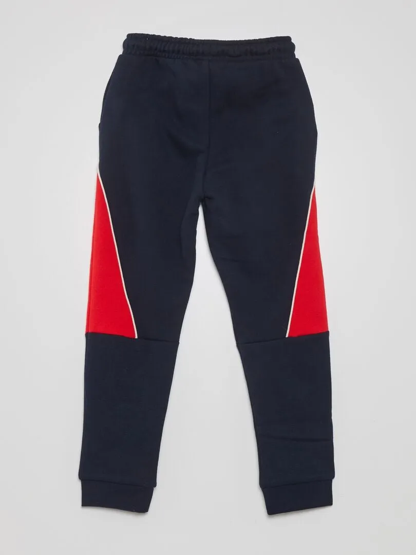 PANTALóN DE JOGGING BICOLOR  AZUL