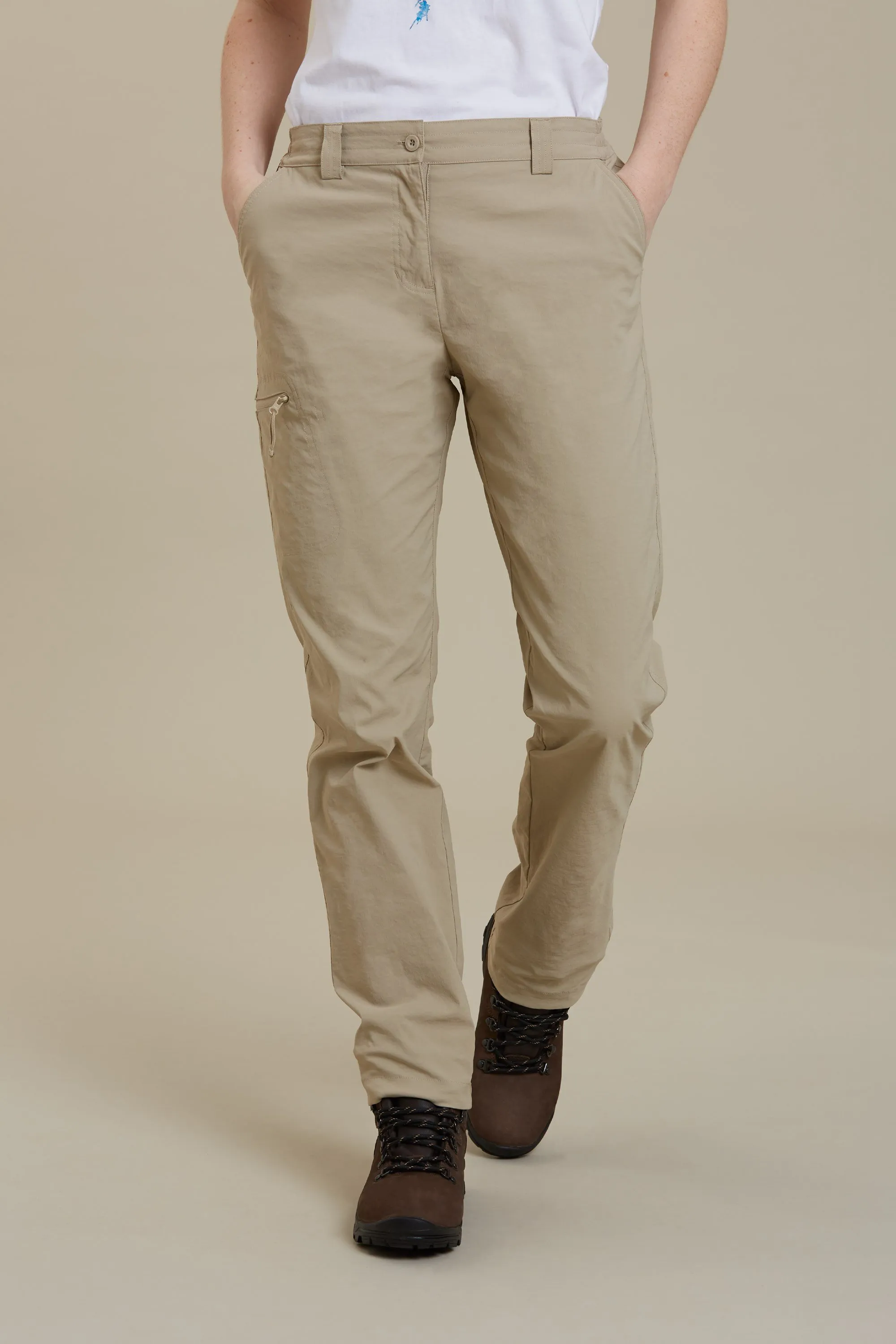 Pantalón de senderismo elástico mujer