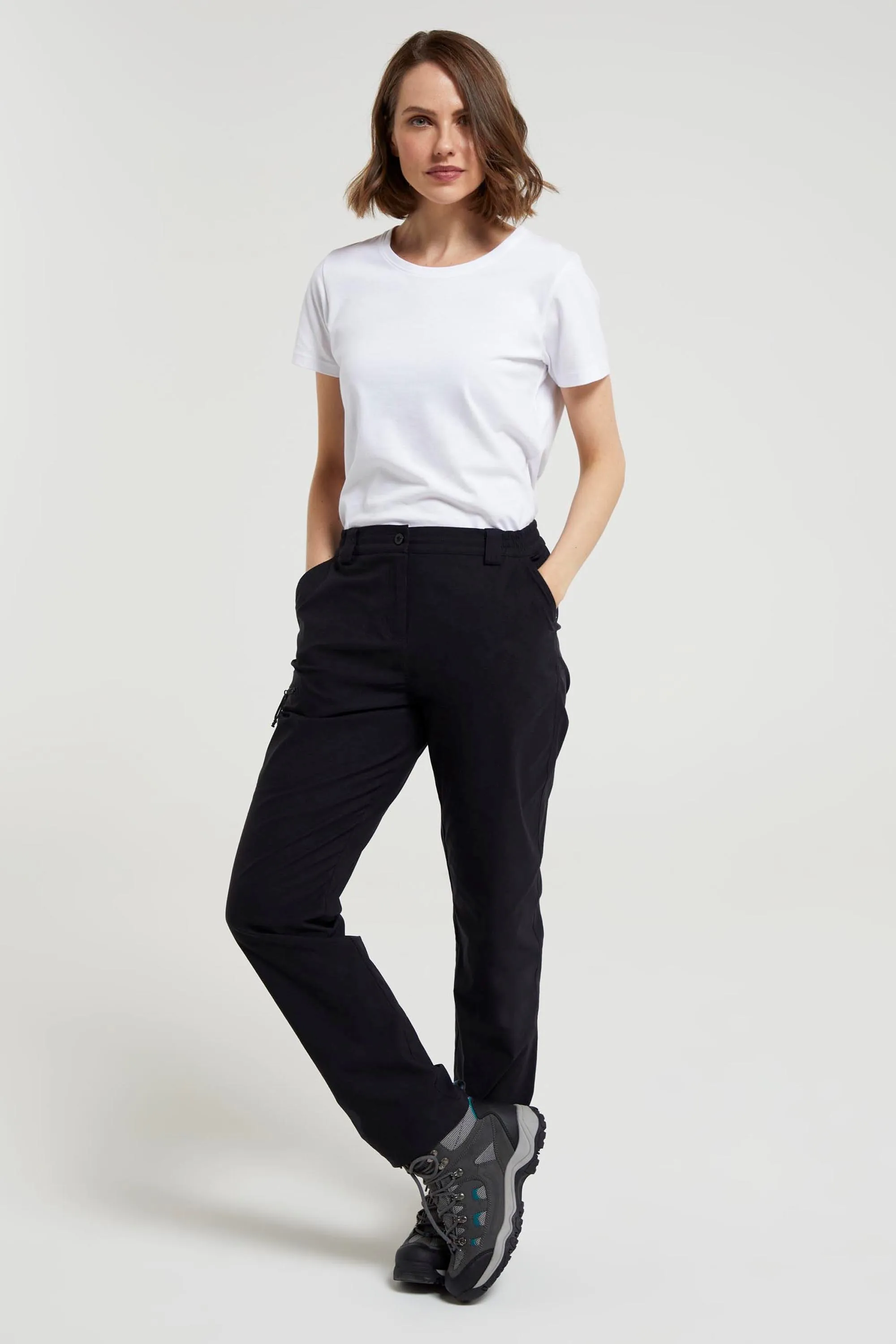 Pantalón de senderismo elástico mujer