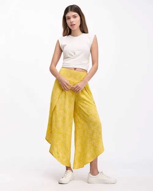 Pantalón Mujer Mexico Amarillo Pastel