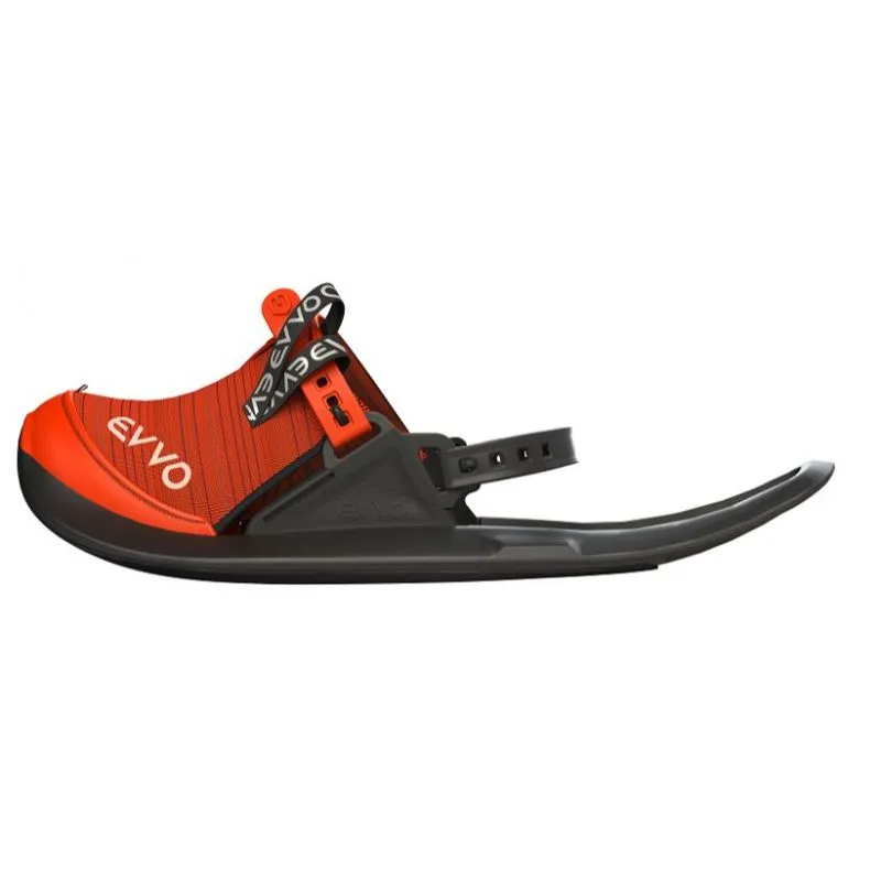 PAQUETE DE RAQUETAS DE NIEVE EVVO RAQUETAS DE NIEVE CLOUTEES N°3  M (NEGRO/ROJO) + FIJACIóN