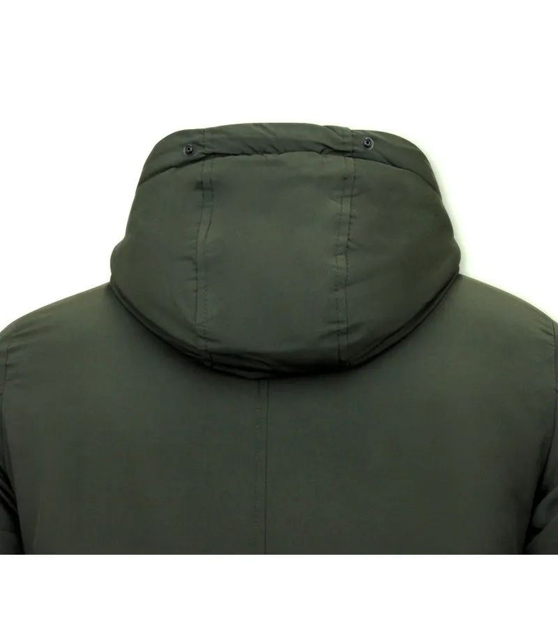 PARKA DE CHAQUETA DE INVIERNO PARA HOMBRE  7103  VERDE