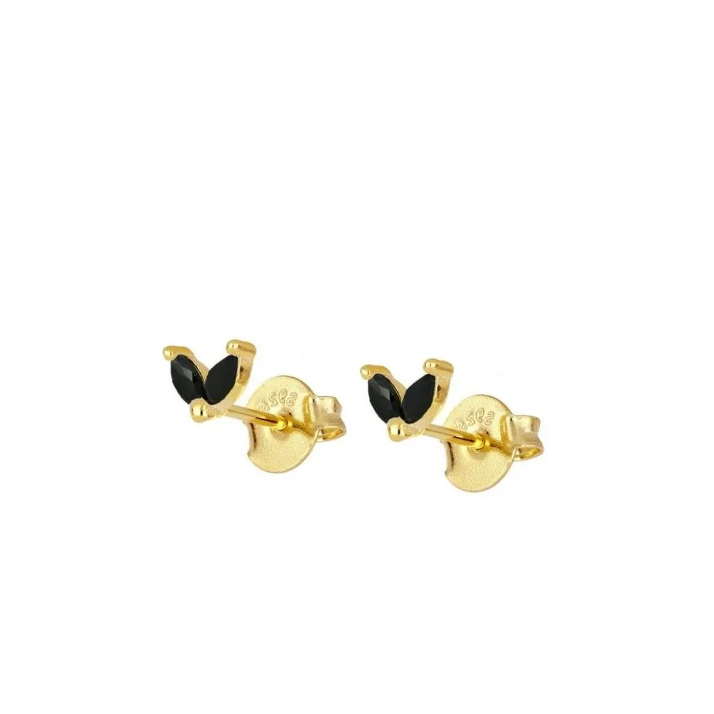 Pendiente Petit Negro Oro