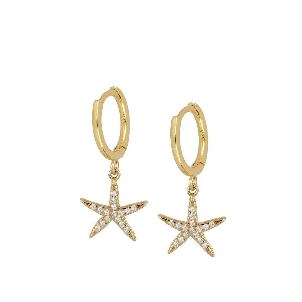 Pendiente Starfish Oro