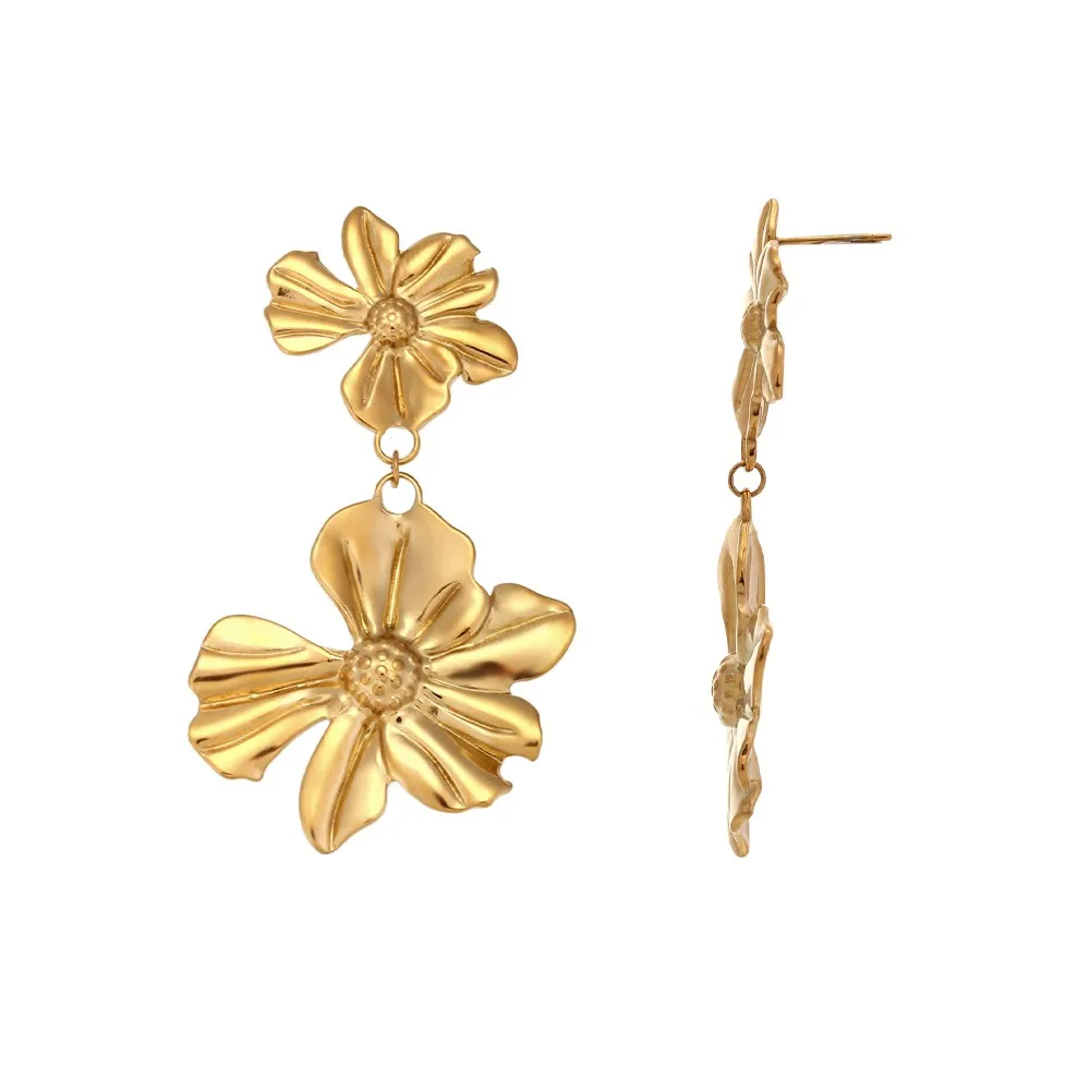 Pendientes Amapola Oro (PAR)