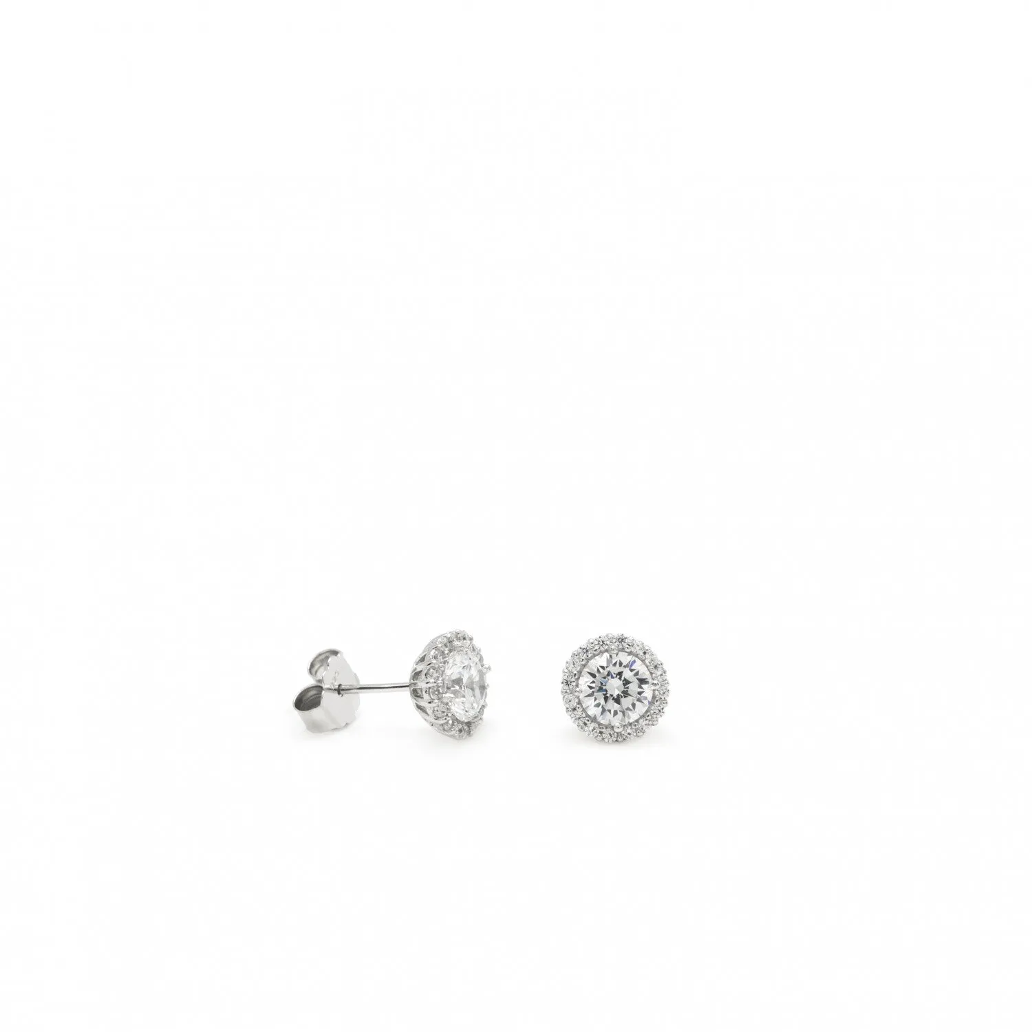 Pendientes brillantes pequeos con circonitas