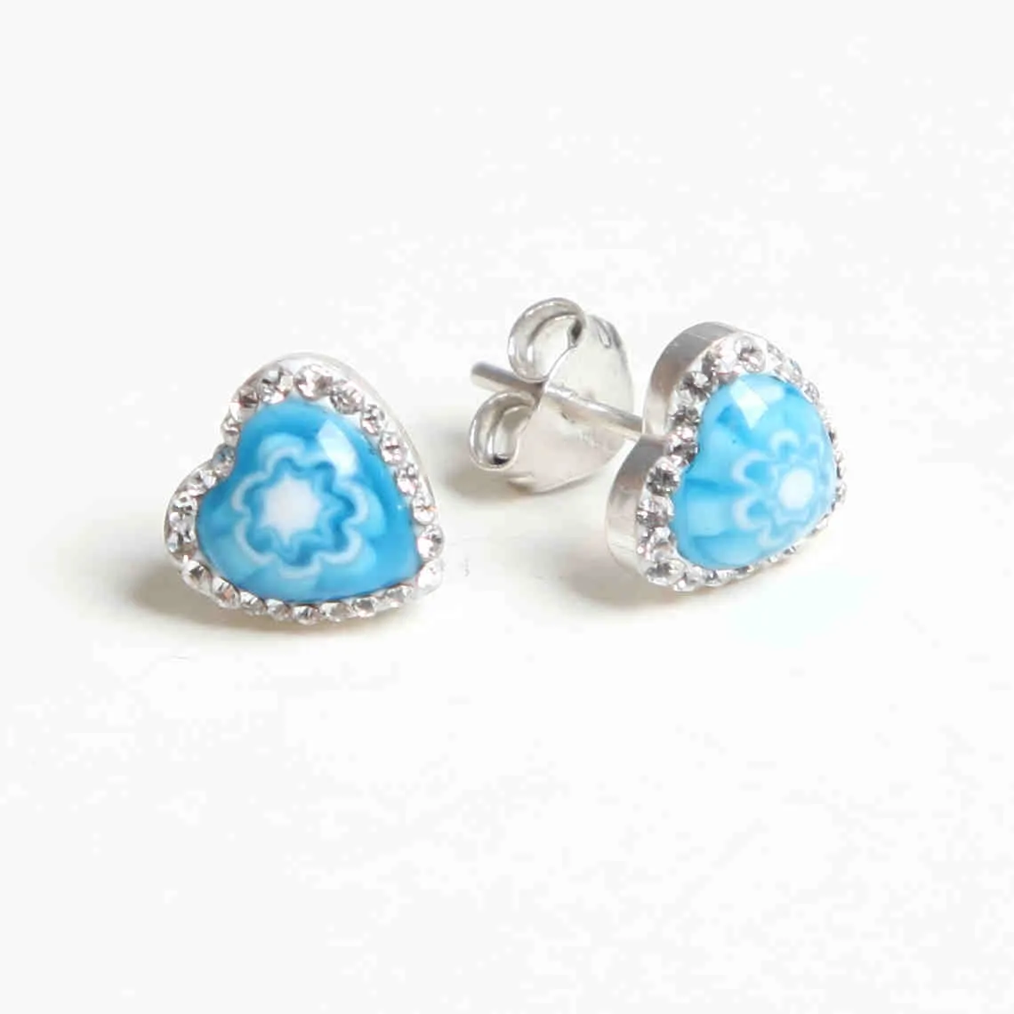 Pendientes Corazón Azul