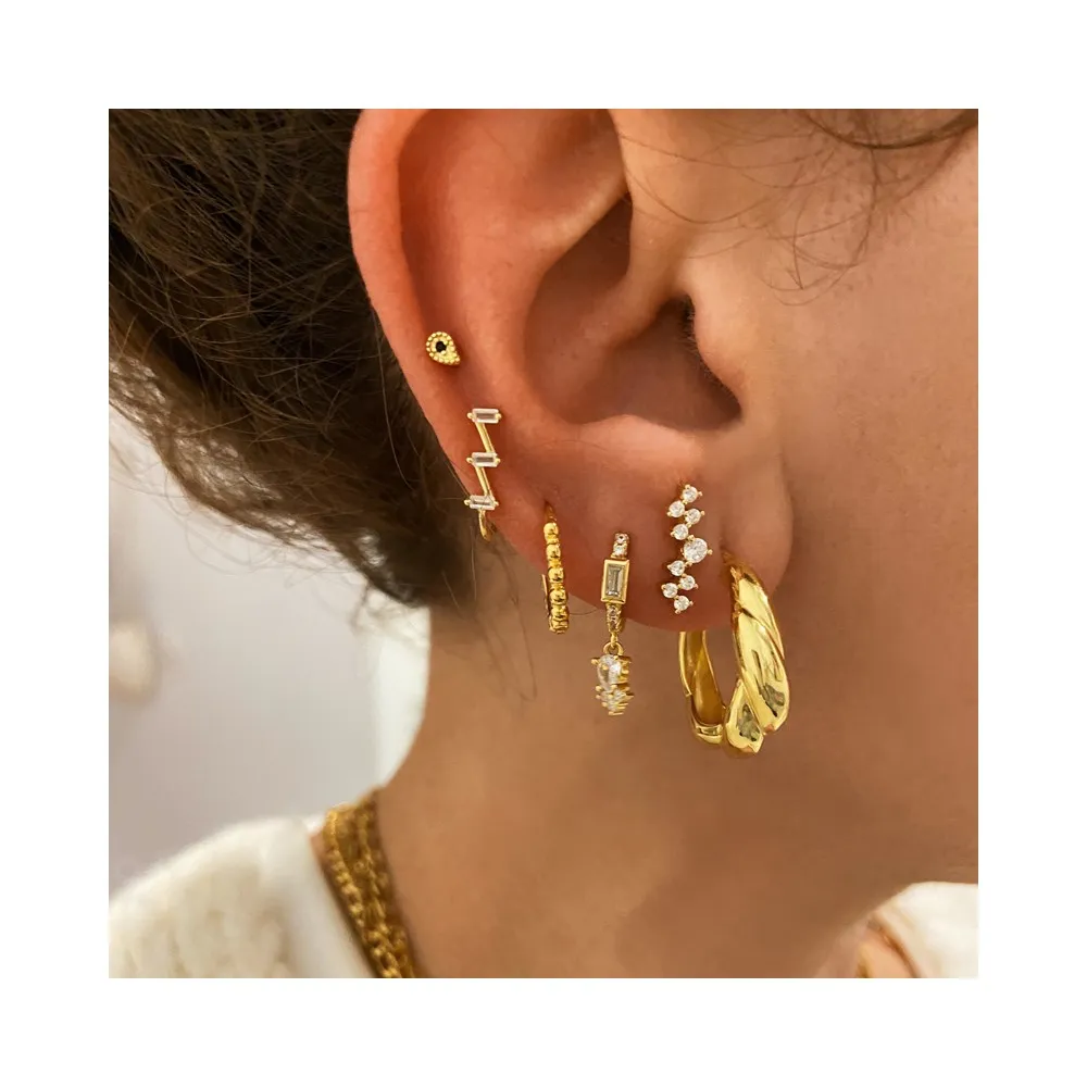 Pendientes Croissant Oro (Par)