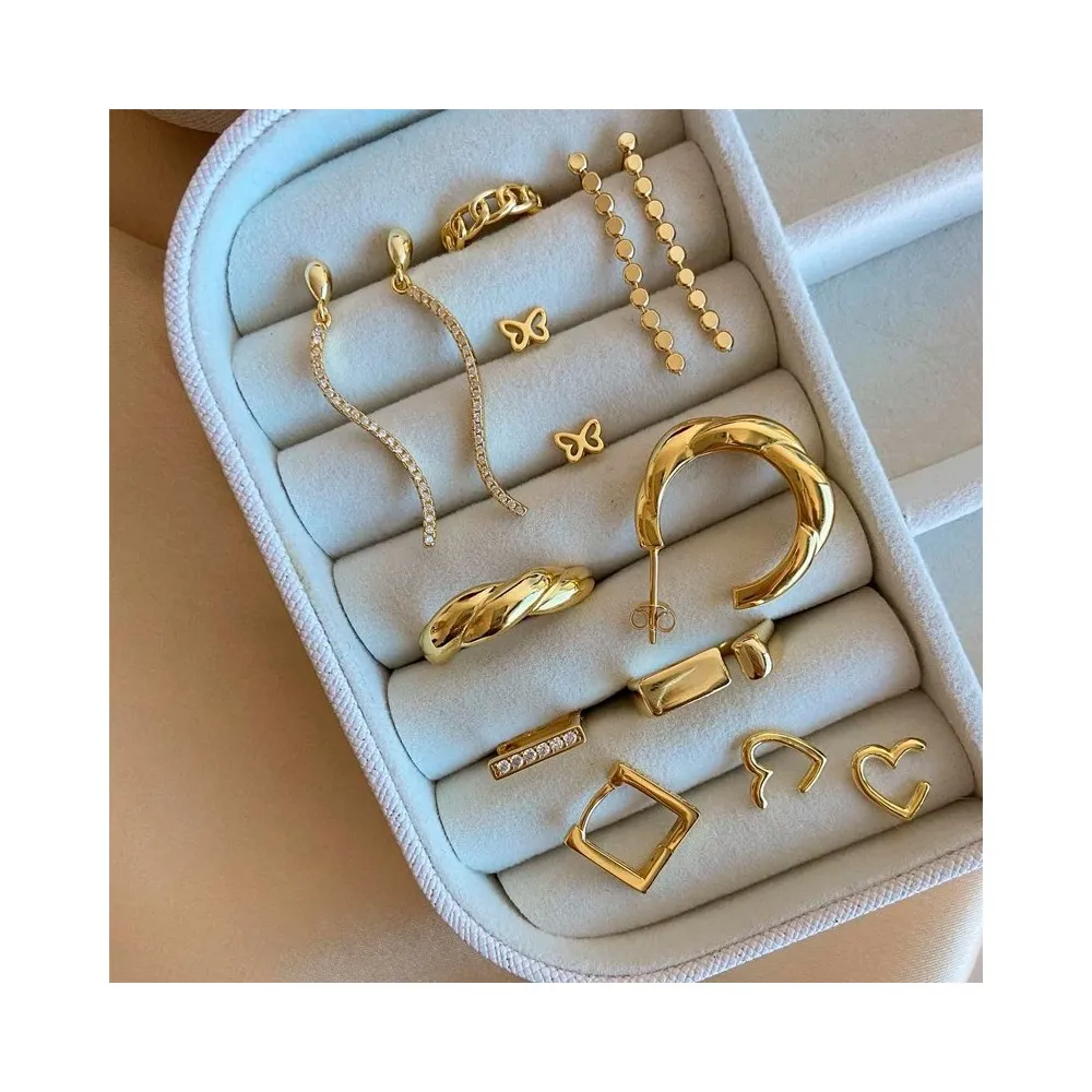 Pendientes Croissant Oro (Par)