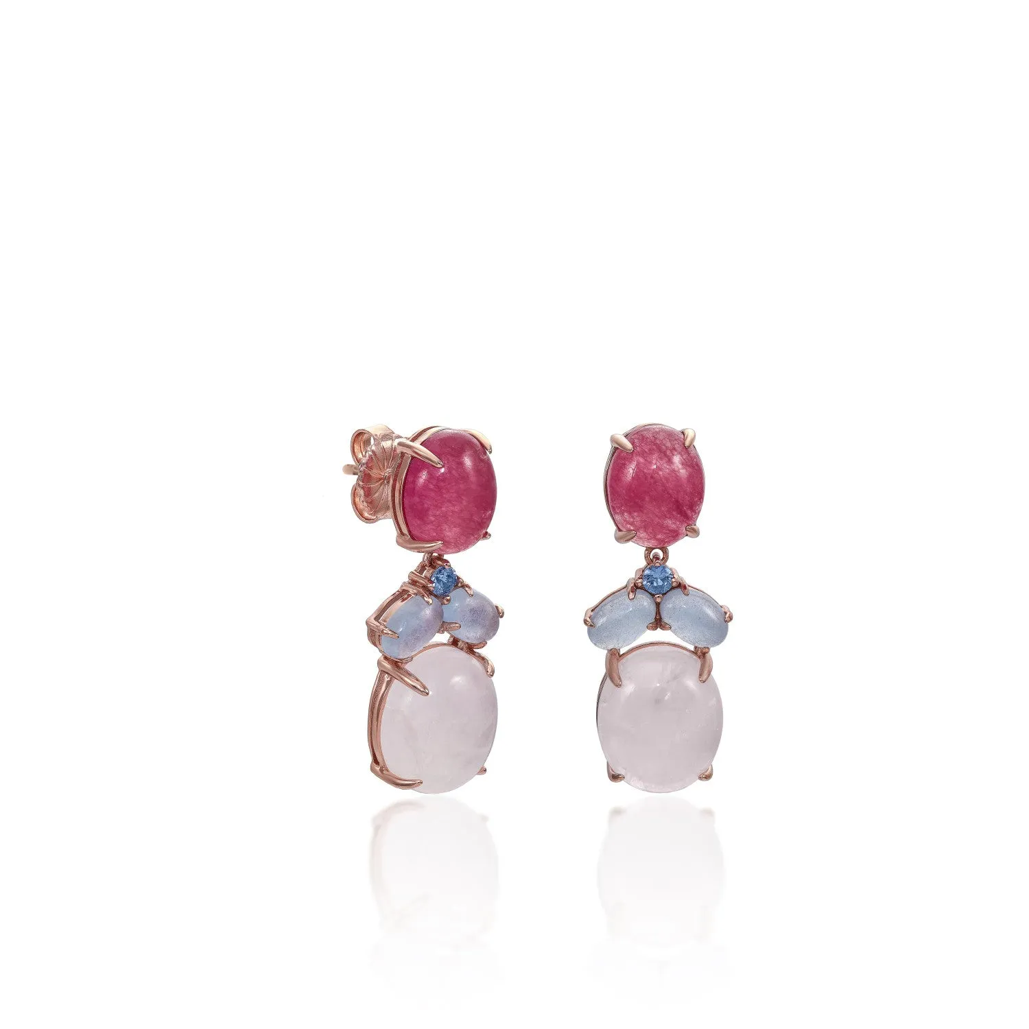 Pendientes de piedra natural diseo colgante multi talla