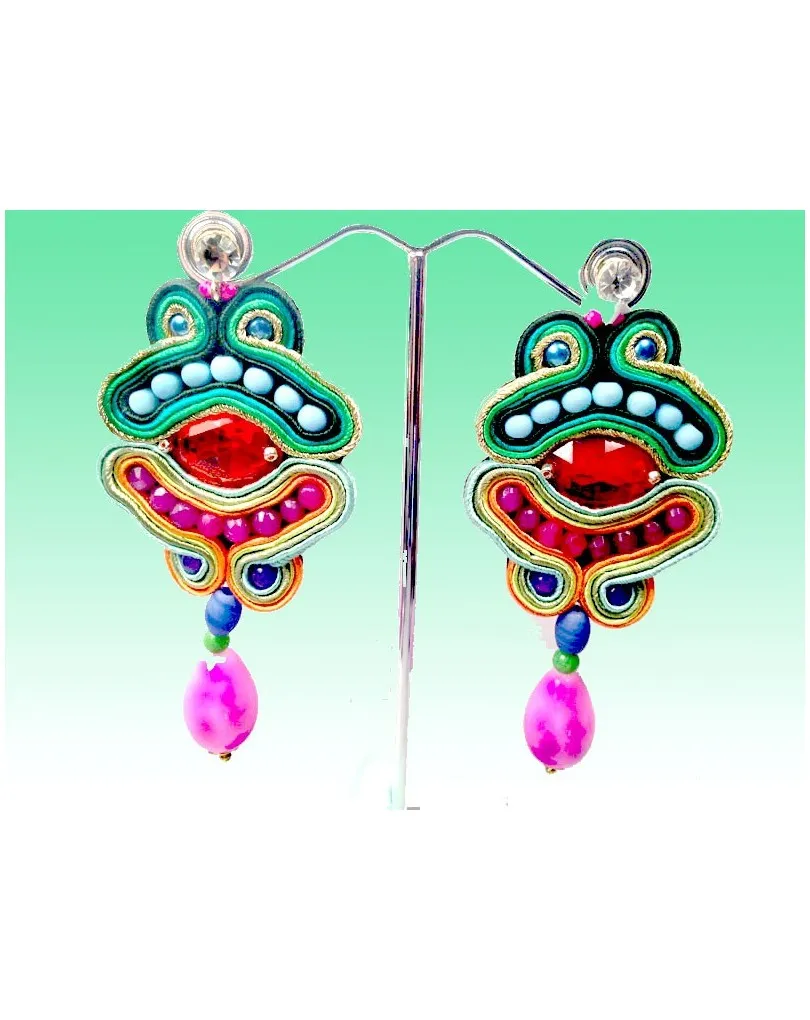 PENDIENTES FLAMENCA COLORES PRIMAVERA