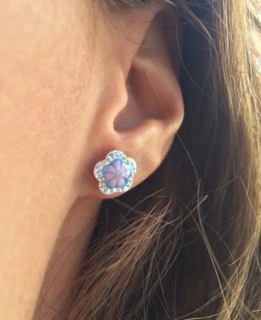 Pendientes Flor Lila