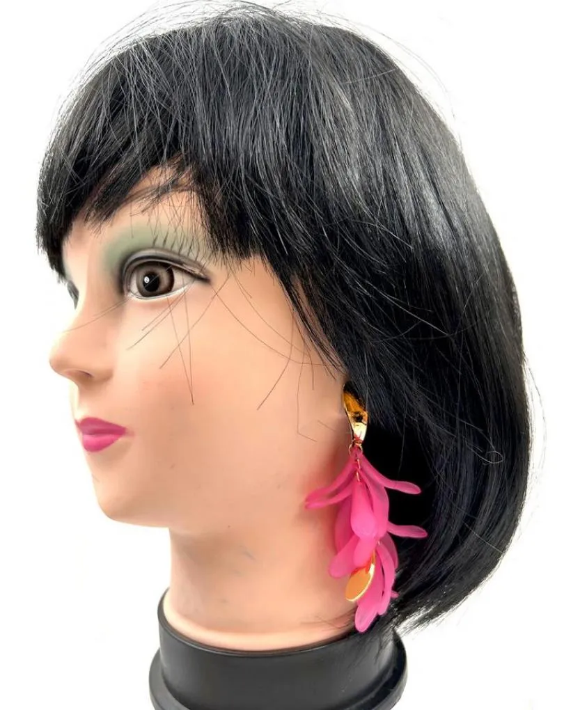 PENDIENTES MUJER FUCSIAS Y LARGOS PARA EL VERANO
