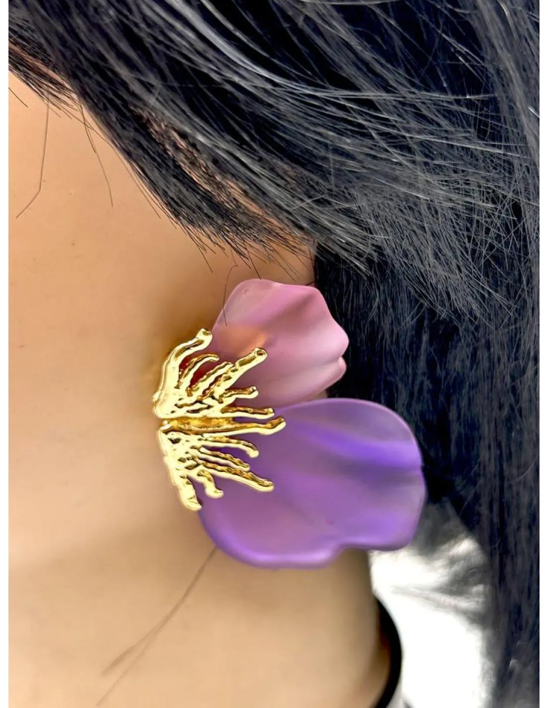 PENDIENTES MUJER LILAS DISEÑO ALAS DE MARIPOSA MUY FAVORECEDOR