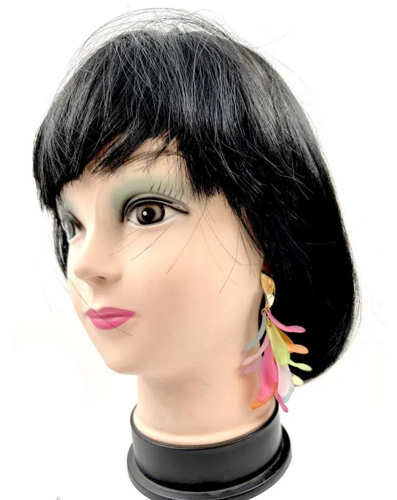 PENDIENTES MUJER MULTICOLOR LARGOS IDEALES PARA EL VERANO