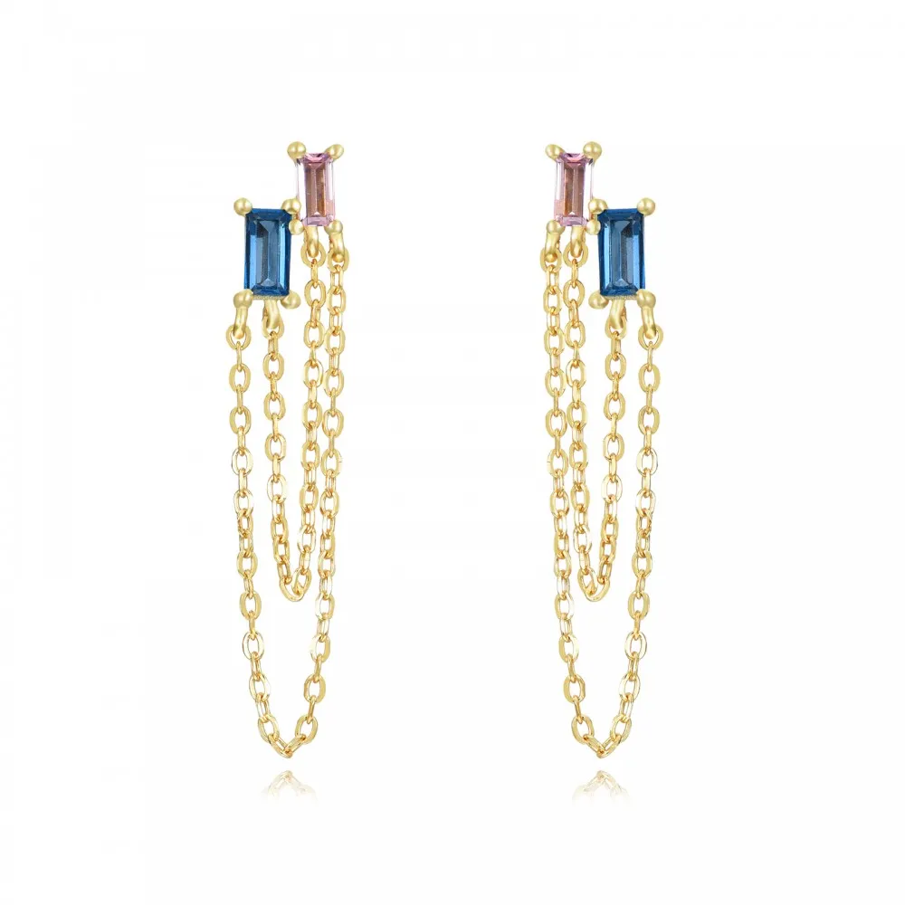 Pendientes Rhapsody Multicolor Oro (PAR)