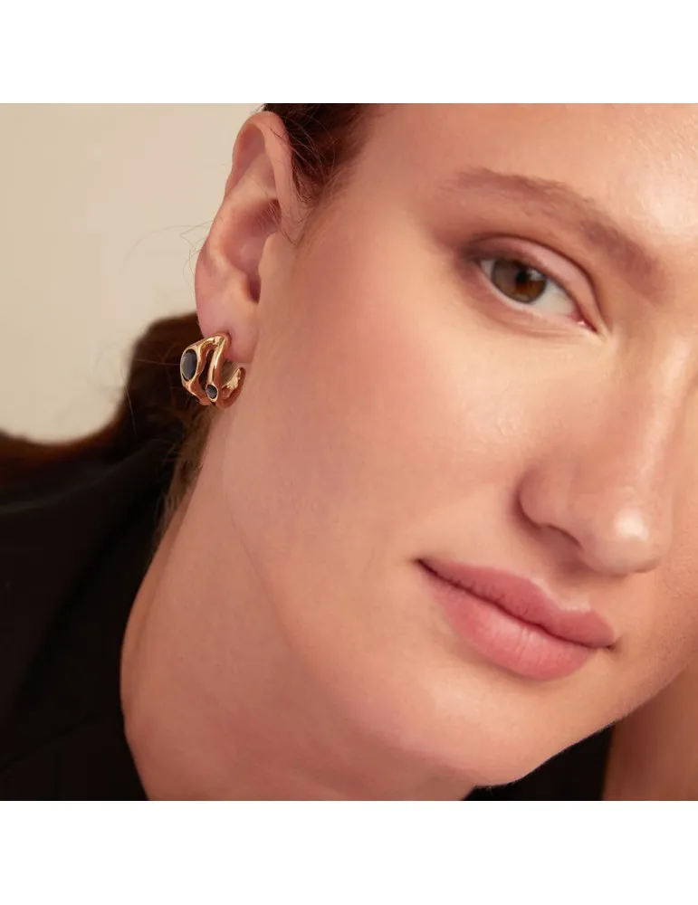 Pendientes Uno de 50 Sunshine Dorados Mujer