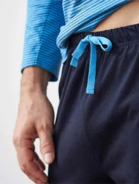 Pijama a rayas de invierno ecológico para hombre