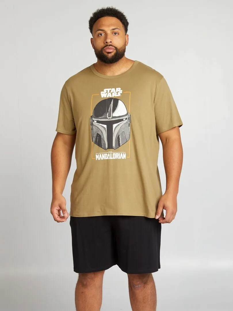 PIJAMA CORTO 'STAR WARS'  2 PIEZAS  KAKI