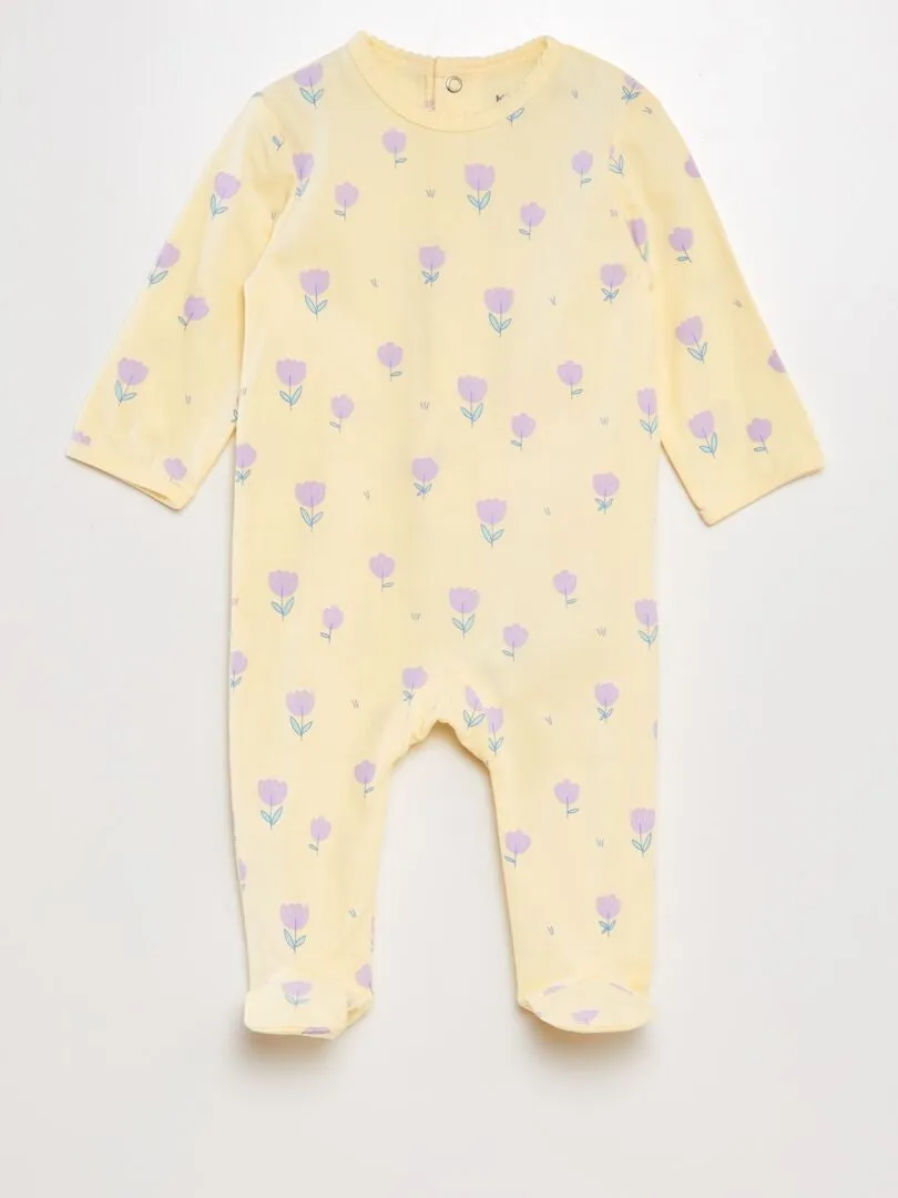 PIJAMA DE ALGODóN  AMARILLO