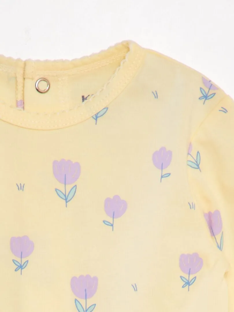 PIJAMA DE ALGODóN  AMARILLO
