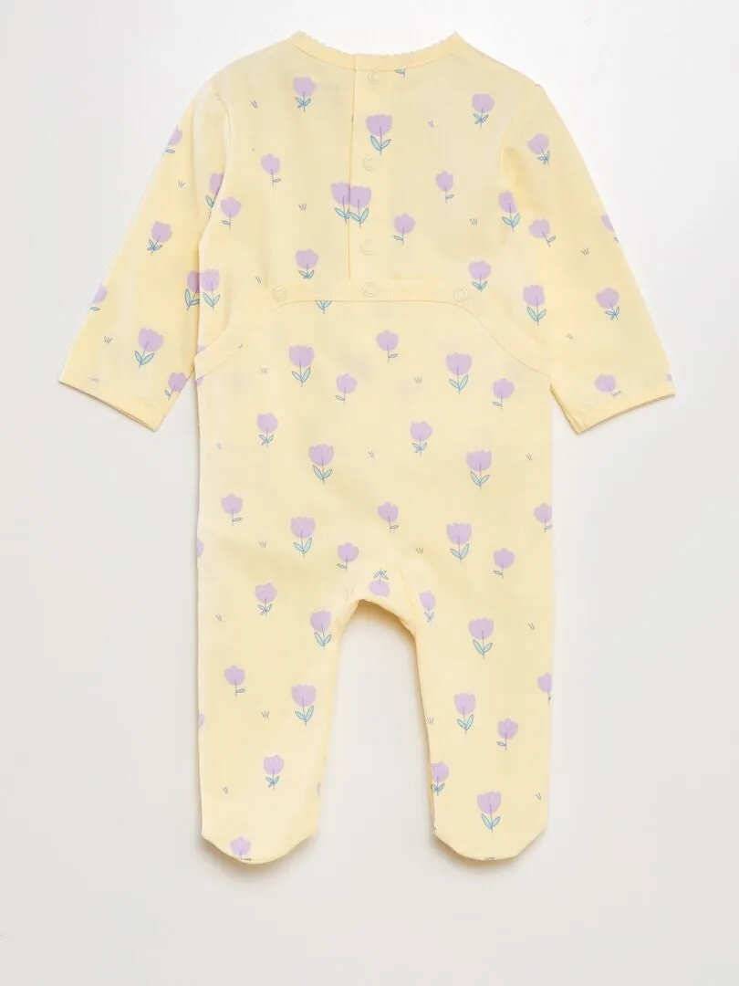 PIJAMA DE ALGODóN  AMARILLO