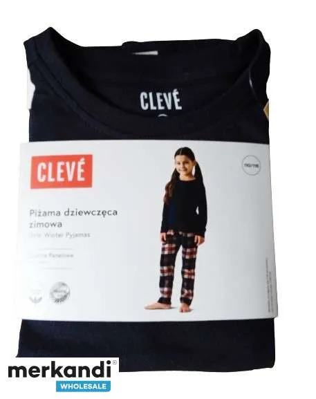 Pijama de invierno para niños Cleve 100% algodón