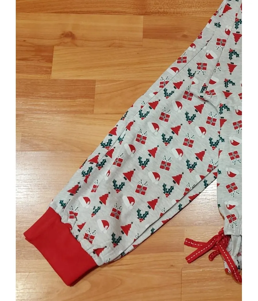 Pijama Navidad mujer Admas Dear Santa rojo algodón